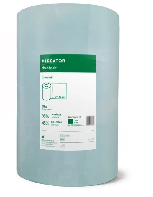 Rola lavete profesionale Clean Basic BLEU - 398 bucati